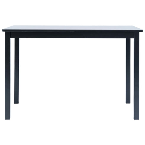 Maison Madeleine -  5 Piece Dining Set Solid Rubber Wood Black